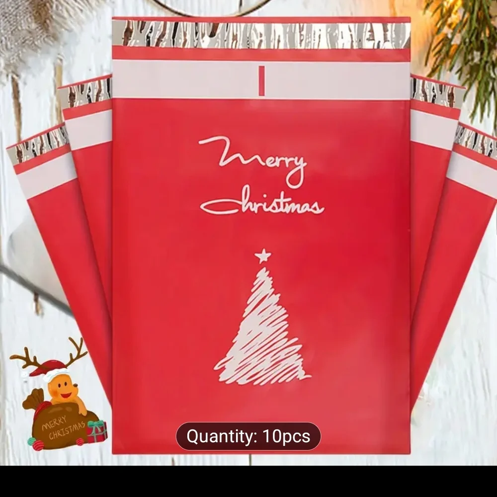 (SALE)💯🎊 Red Merry Christmas Polymailers Bags